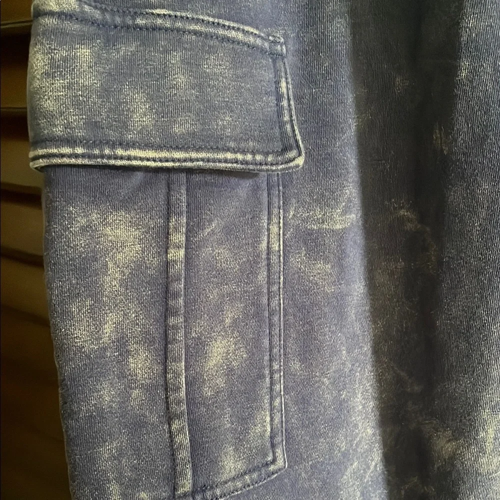 Earthbound Blue Cargo Pants EUC Sweatpants Medium - Picture 6 of 9